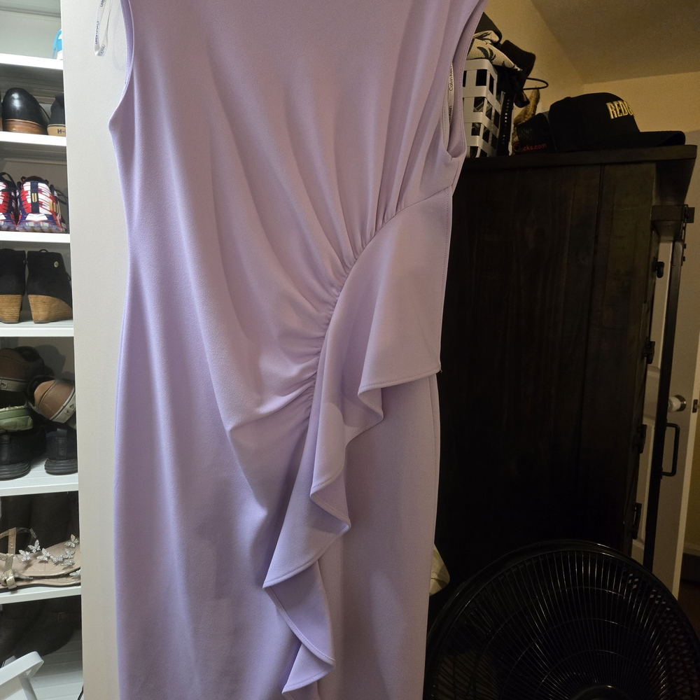 Calvin Klein Light Purple Asymmetrical Dress